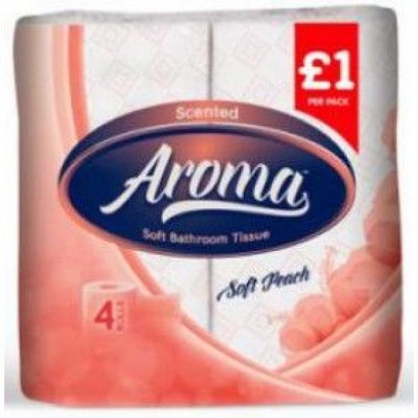 Aroma bathroom tissue soft peach