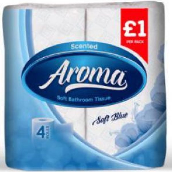 Aroma bathroom tissue soft blue
