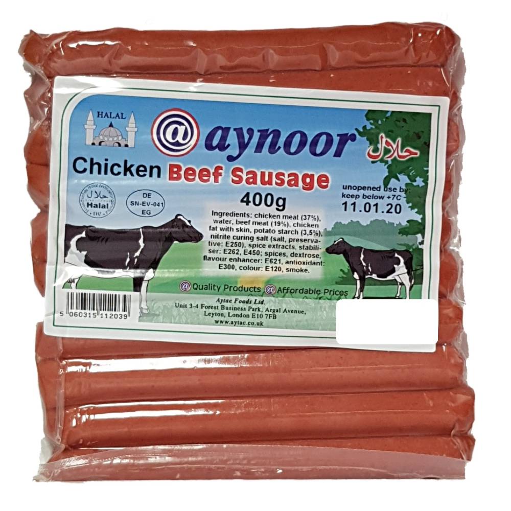 Aynoor Chicken & Beef Sausages