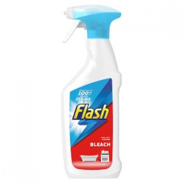 Flash with bleach