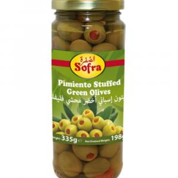 Sofra Pimiento Green Olives