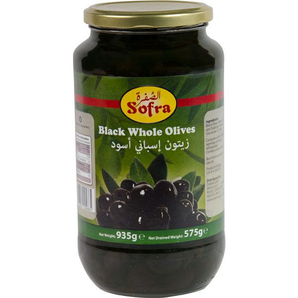 Sofra black whole olives