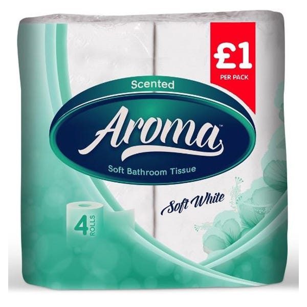 Aroma bathroom tissue soft white