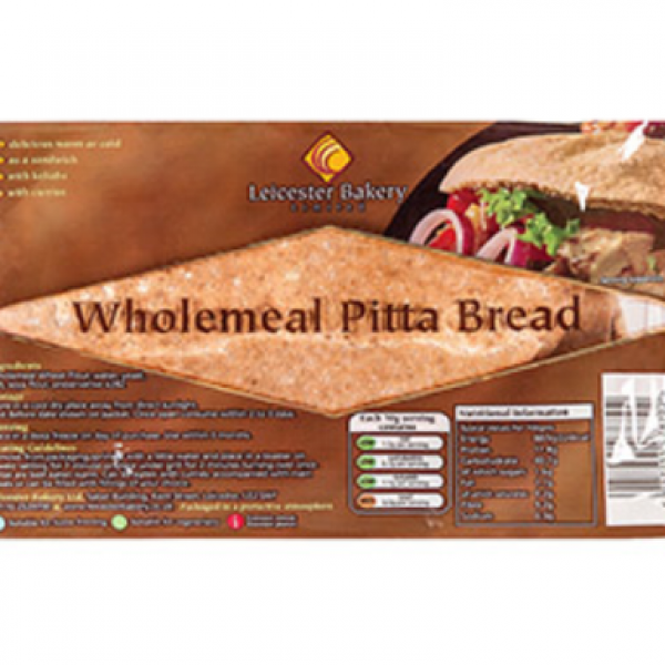 Leicester Bakery Wholemeal Pitta Bread