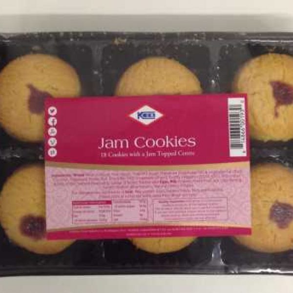 KCB Jam Cookies with a Jam Topped Centre