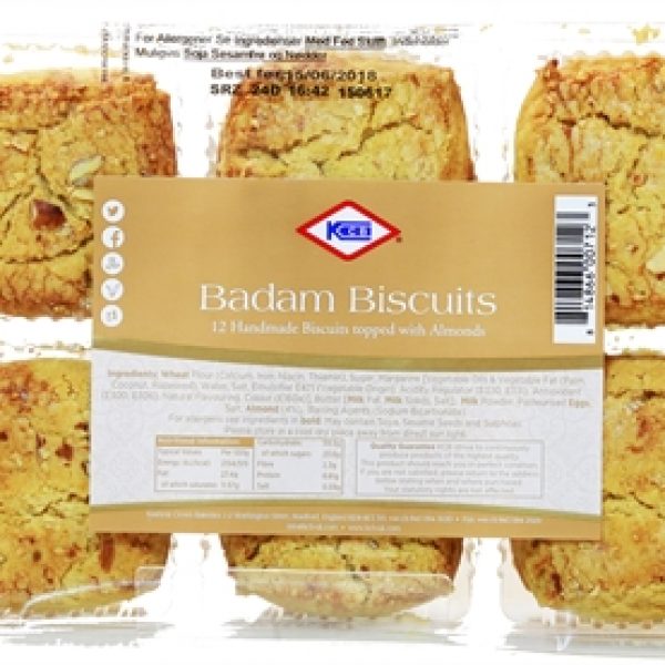 KCB BAdam Biscuits topped with Almonds