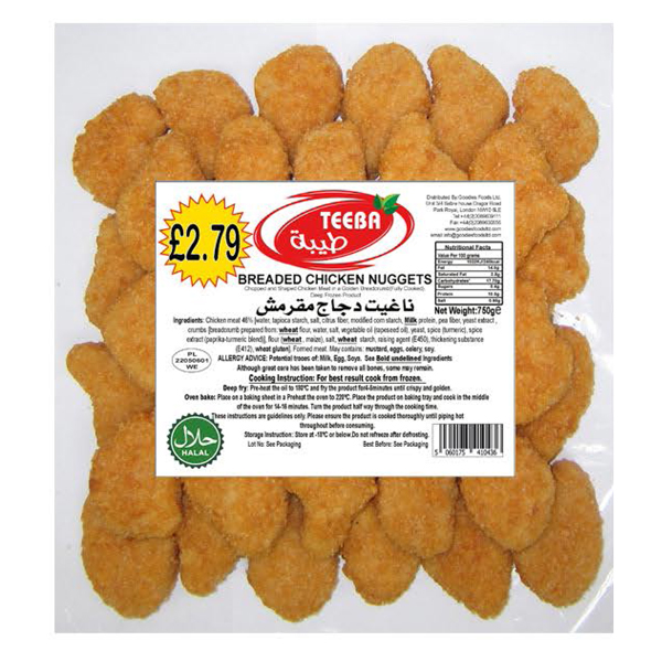 Teeba Breaded Chicken Nuggets