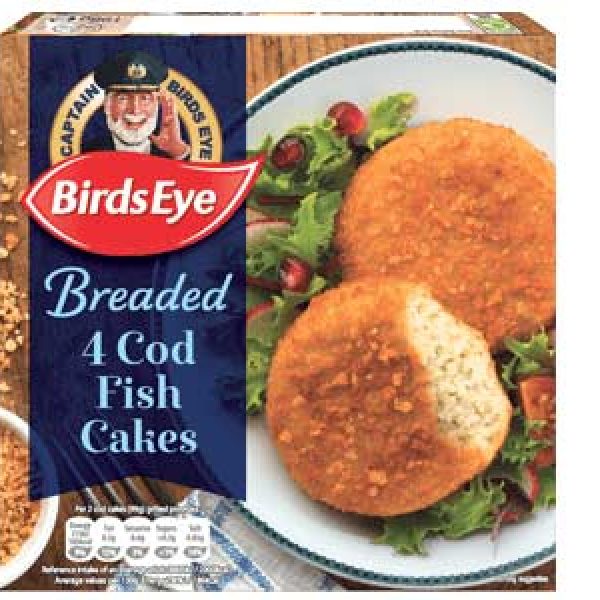 Birdseye Breaded Cod Fish Cakes